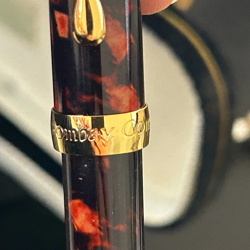 Vintage 1998 The Bombay Company Tortoiseshell Mechanical Pencil with Case Gold